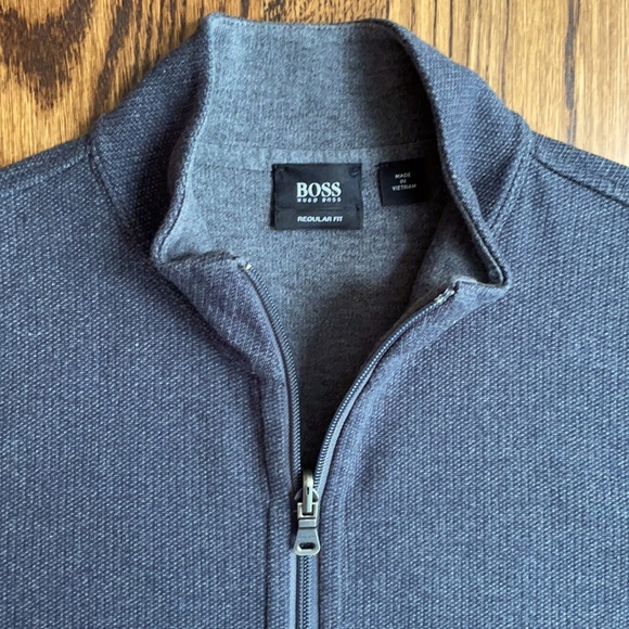 Hugo Boss Sweaters Mens Hugo Boss Zip Up Sweater Poshmark